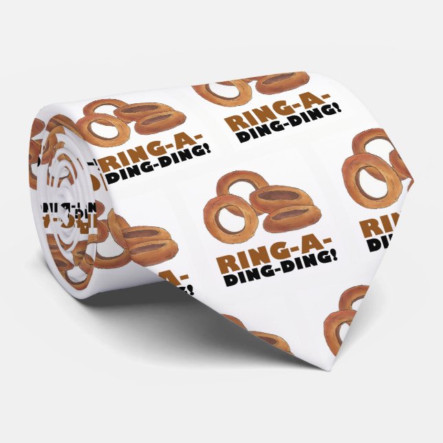 Cravate Ring-a-Ding-Ding Onion Drôle Groom Mariage Cadeau (Roulé)
