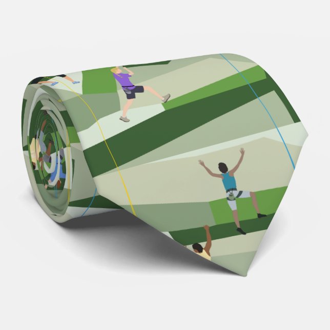 Cravate Rock Climbing Greens Neck Tie (Roulé)