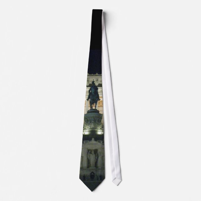 Cravate Roma Monumento Vittorio Emanuele II 2 - black (Devant)