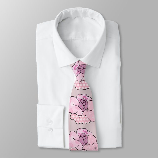 Cravate rose (Attaché)