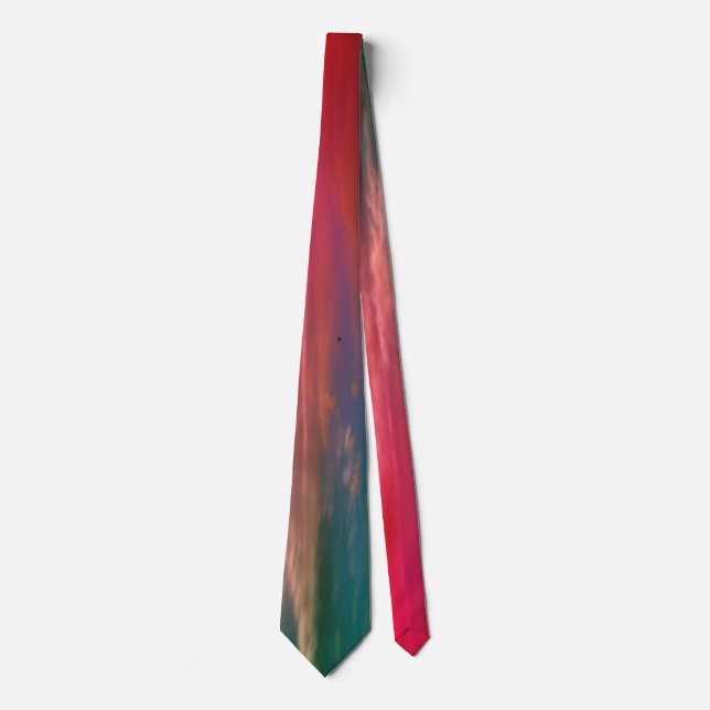 Cravate rose et vert d'Ombre (Devant)