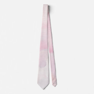 Cravate Rose Pâle et Lavande à l'Aquarelle