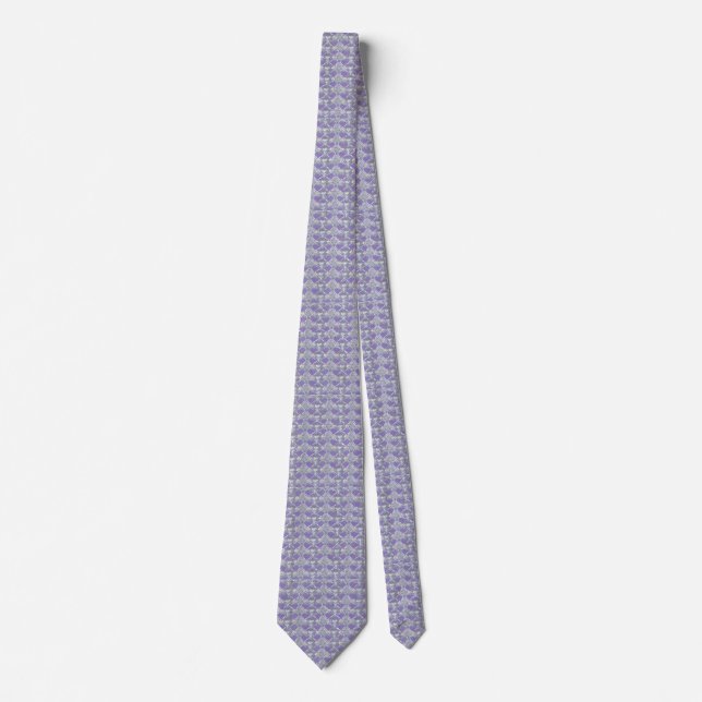 Cravate rose quartz periwinkle violet gris (Devant)