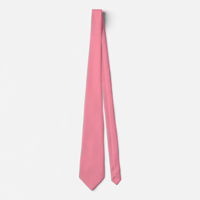 Cravate rose saumon (Devant)