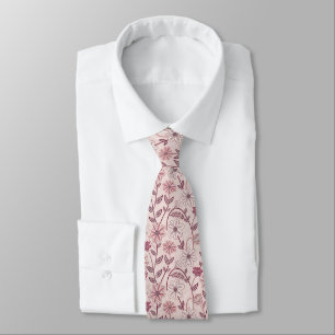 Cravate rose vif pour hommes avant-gardistes