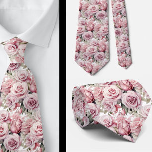 Cravate Roses Fleurs Florales Roses Roses