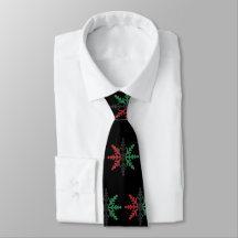 Rouge Black Green Flammes de neige Motif Kwanzaa