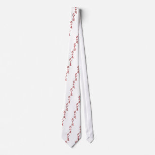 Cravate Rouge de KANJI de BUSHIDO