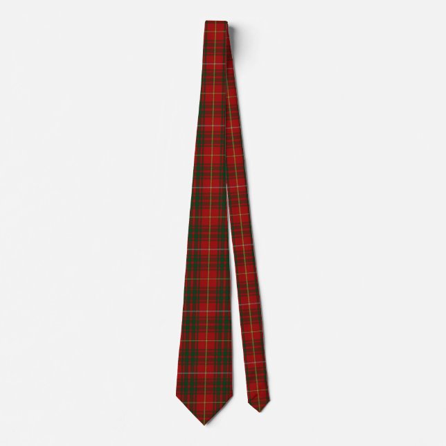 Cravate rouge traditionnel de plaid de tartan de (Devant)