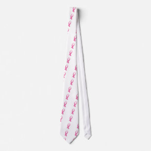 Cravate Ruban de sensibilisation (rose)