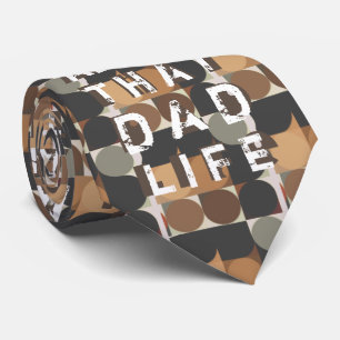 Cravate Rustic Papa Retro Imprimer Fête des pères Dire Cit