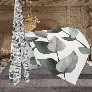 Cravate Sage & Emerald Green Eucalyptus Mariage