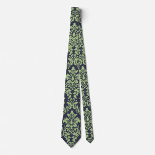 Cravate Sage Green Damask