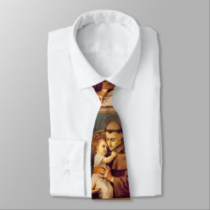 Cravate Saint Anthony de Padoue avec le bébé Jésus