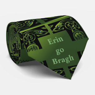 Cravate Saint Patrick's Day Erin go Bragh Celtic Design Cr