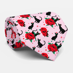 Cravate Saint-Valentin gothique mignon