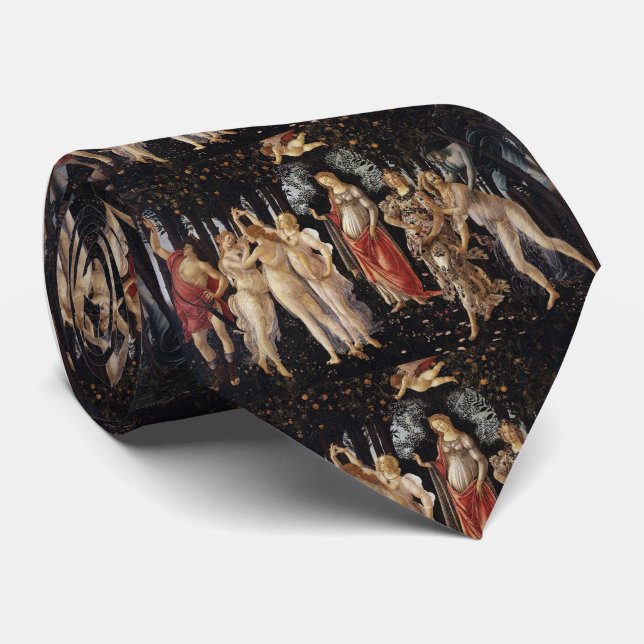 Cravate Sandro Botticelli , Primavera (Roulé)