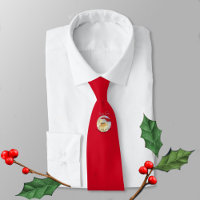 Santa Claus Face Ho Ho Ho Fun Rouge