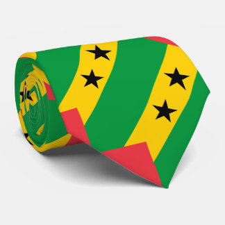 Cravate Sao Tome and Principe Flag