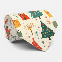 Sapin de Noël Élégant et Motif de Cadeaux 