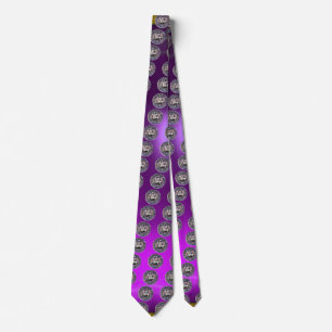 Cravate SCEAU DES CHEVALIERS TEMPLAR gem violet