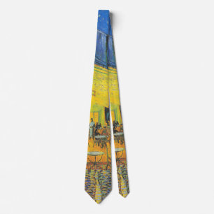Cravate Scène de rue française du café-terrasse de Van Gog