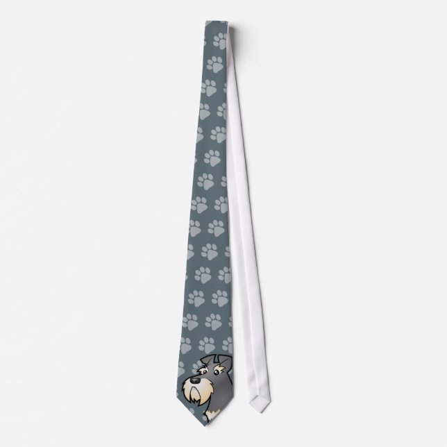 Cravate Schnauzer géant/standard/miniature de bande (Devant)