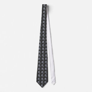 Cravate Scorpio Zodiac Sign on Carbon Fibre Print