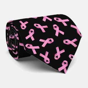 Cravate Sensibilisation au cancer du sein Motif de ruban r