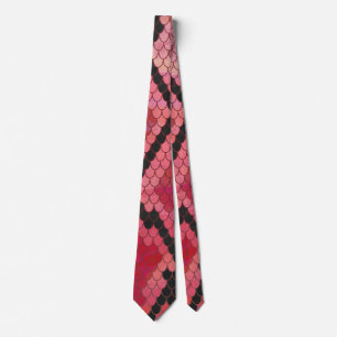 Cravate Serpent noir et rouge