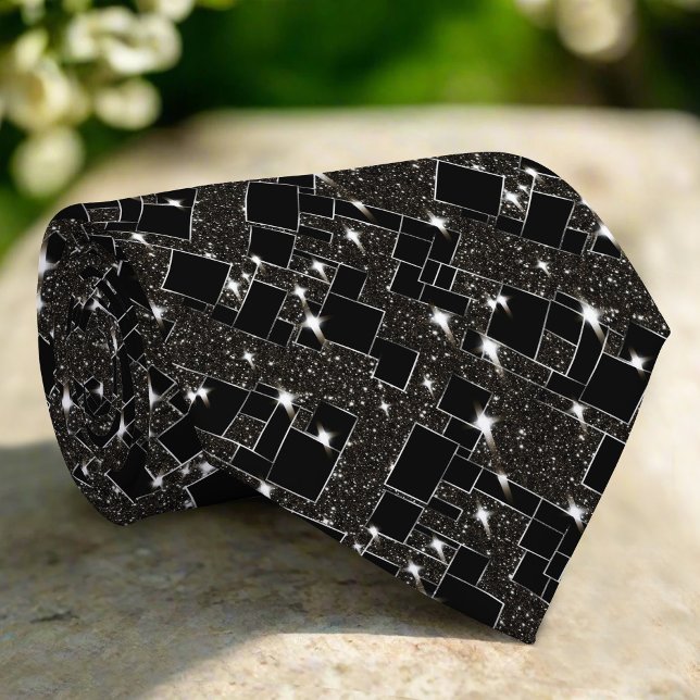 Cravate Shiny Glitter Diamond Effect Elegant Modern Luxury (Créateur téléchargé)