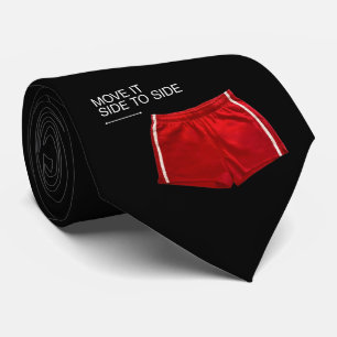 Cravate Shorts Athlétiques Rouges Déplacez-Le De Côté