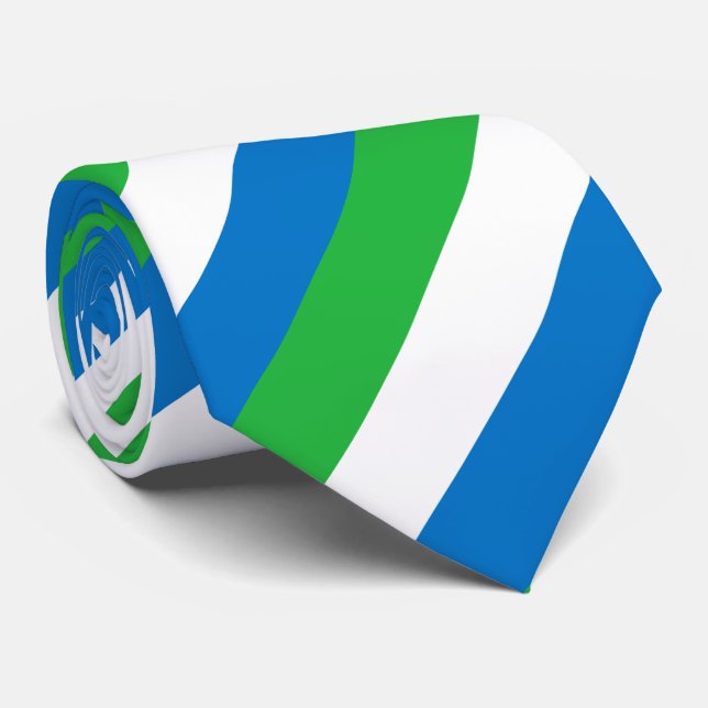 Cravate Sierra Leone Flag (Roulé)