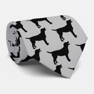 Cravate Silhouette de chien du Black Lab