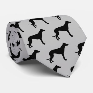 Cravate Silhouette de chien Greyhounds