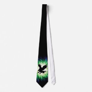 Cravate Silhouette d'Eagle chauve ; Cool