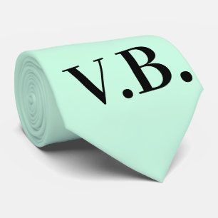 Cravate Simple couleur solide ajouter nom texte monogramme