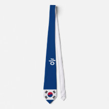 Cravate simple du Hangeul de Coréen avec le