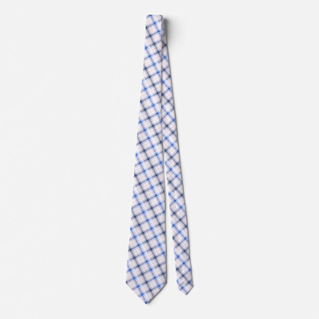 Cravate Simple Style Chake Rustique Bleu  (Devant)