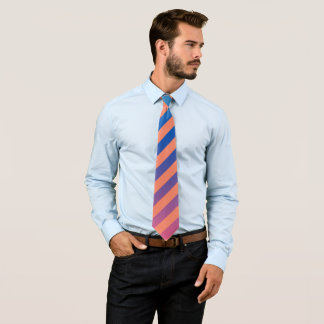 Cravate Skaymarts Design Couleur Bleue Orange
