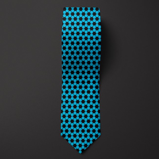 Cravate Sky Blue Football   de balle de football Motif (Créateur téléchargé)