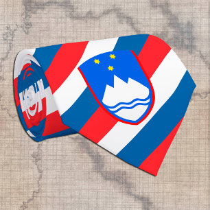 Cravate Slovénie Cravates, mode Slovénie Drapeau