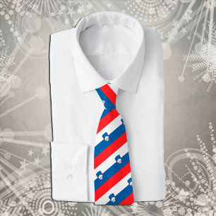 Cravate Slovénie Cravates, mode Slovénie Drapeau