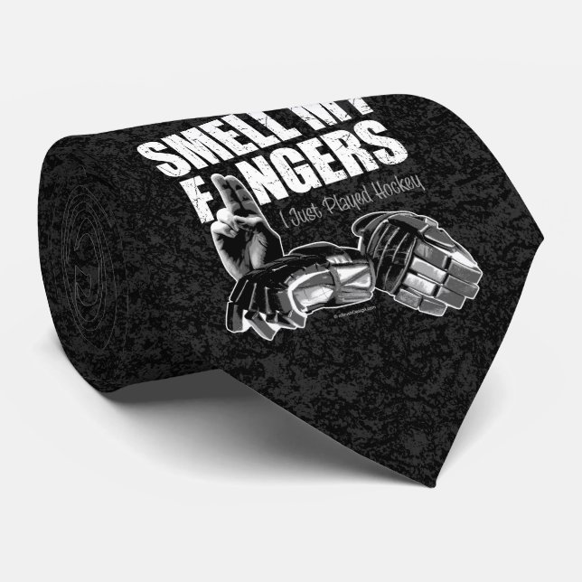 Cravate Smell My Fingers (hockey) (Roulé)