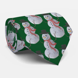 Cravate Snowman