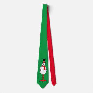 Cravate Snowman de Noël
