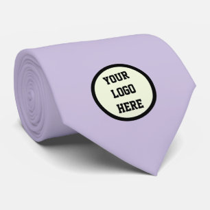Cravate Société de logo personnalisé lilas Entreprise d'en