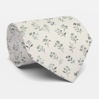 Cravate Soft Botanical Floral Elegant Minimalist