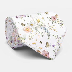 Cravate Soft Pastel Fleur sauvage Spring Meadow