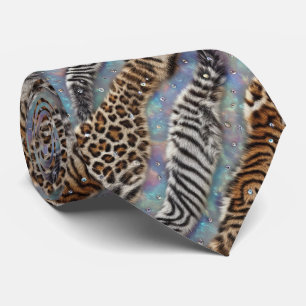 Cravate Soie fausse exotique Luxe Gentleman Animalier